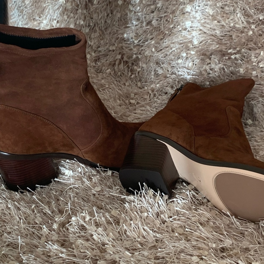Chestnut Suede Ankle Boots